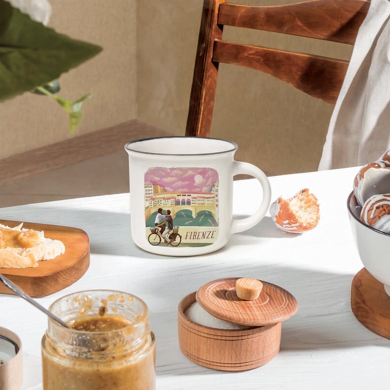 Porcelánový hrnček - Cup-Puccino - Kolekcia svetových miest