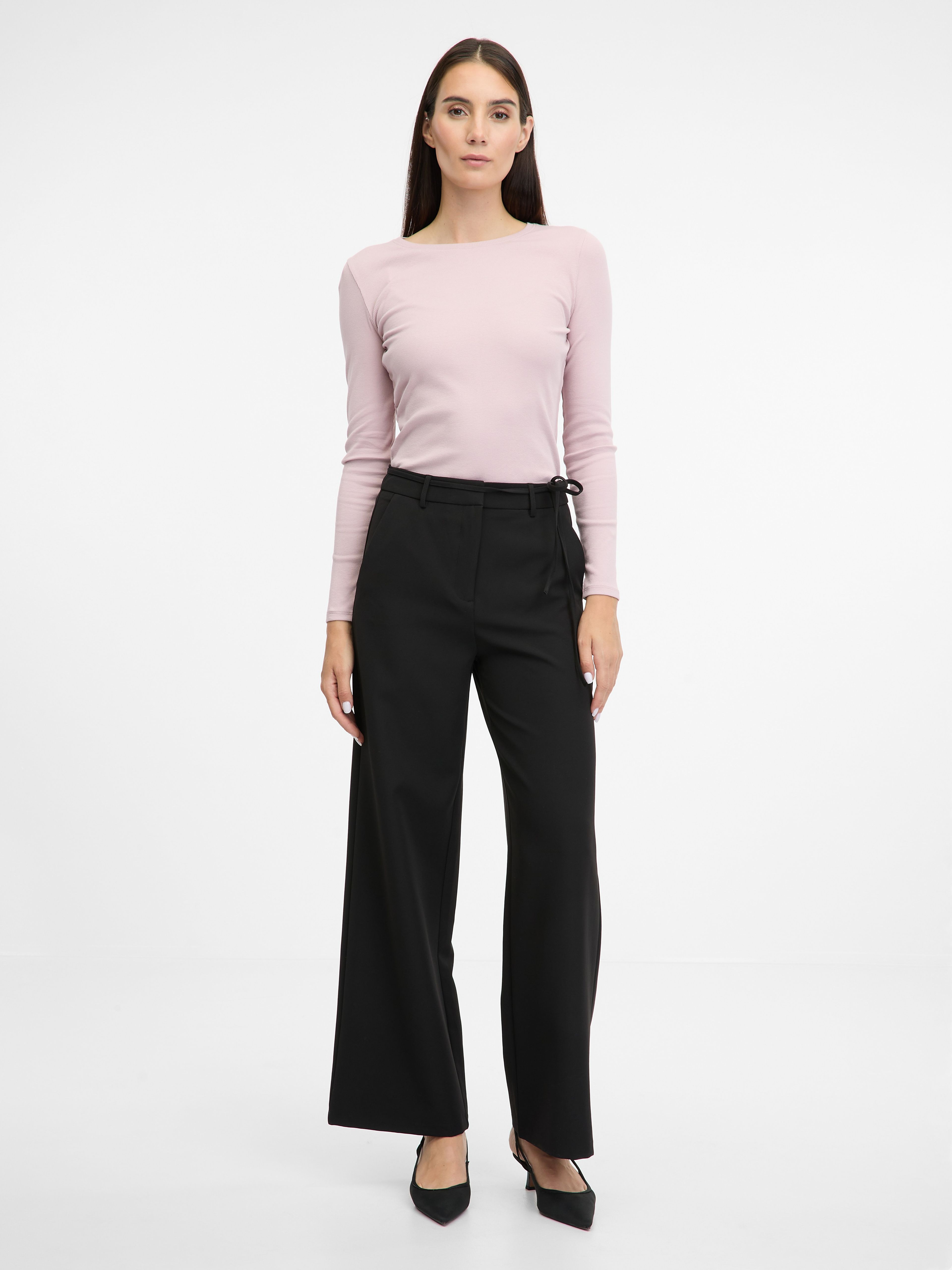 Schwarze weite Damenhose ORSAY