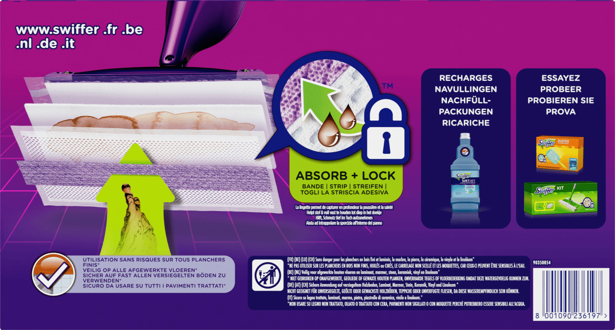 Bodentücher Wet Jet Nachfüllpack, 20 St