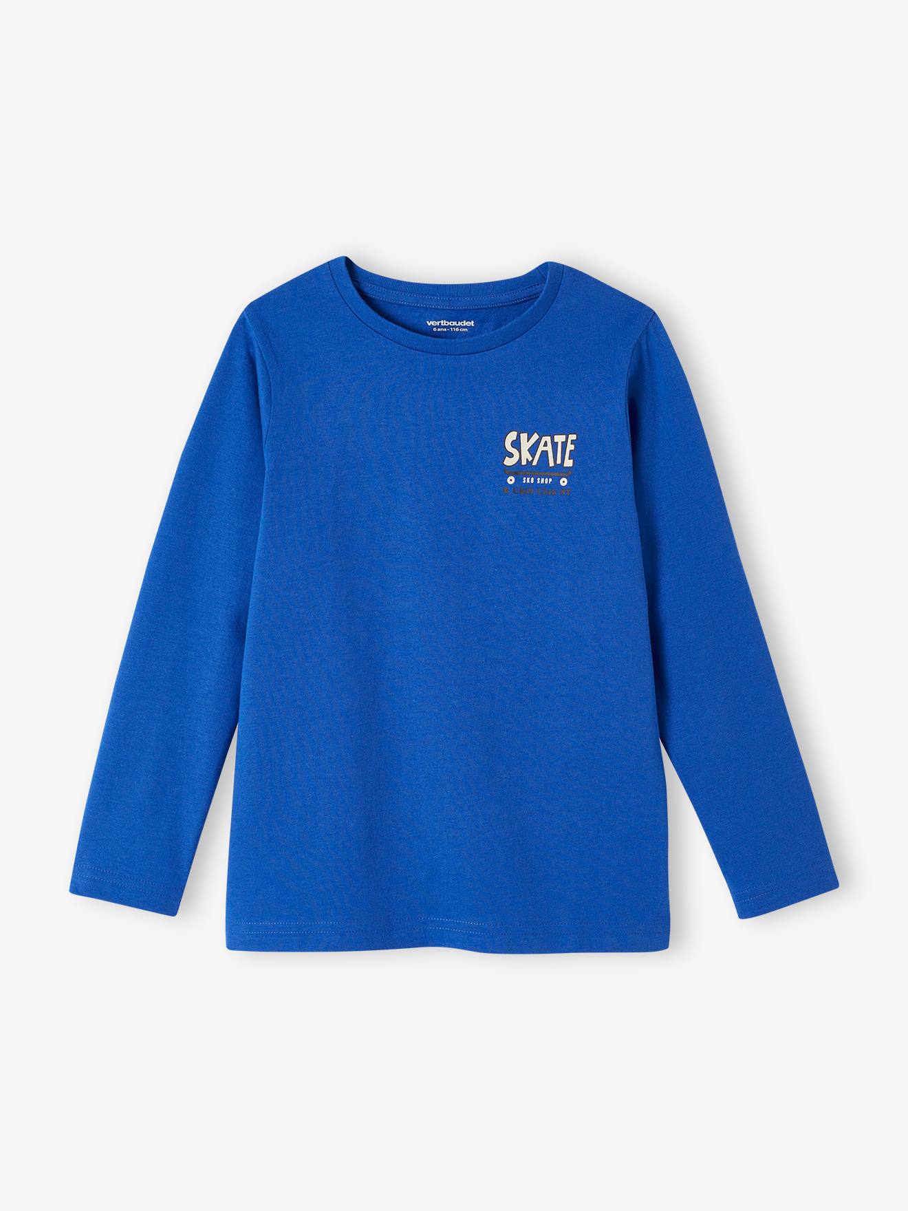 Lot de 3 T-shirts Basics garçon manches longues marine