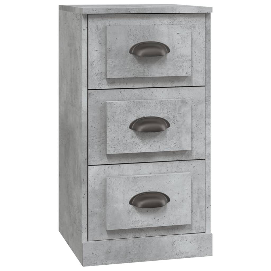 vidaXL Sideboard Sideboards 3 Stk. Betongrau Holzwerkstoff (3 St)