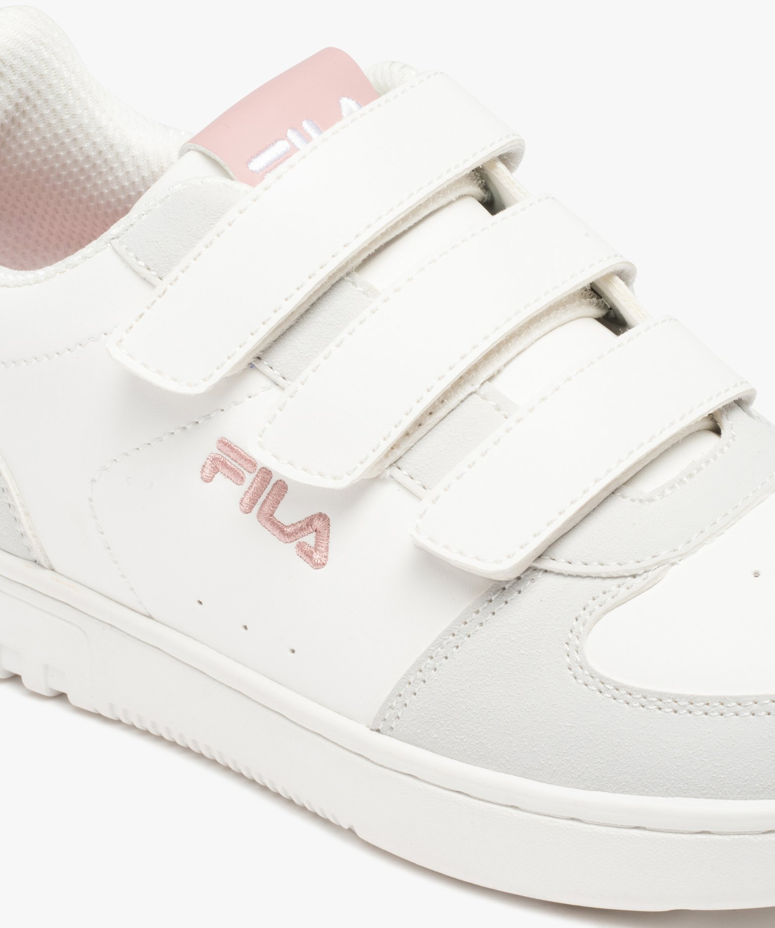 Baskets femme bicolores à scratch - Fila blanc | GEMO