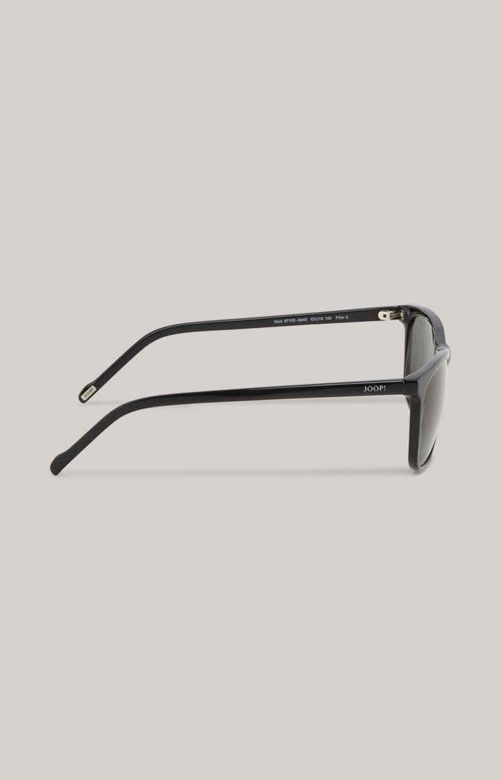 Sonnenbrille in Schwarz/Grün