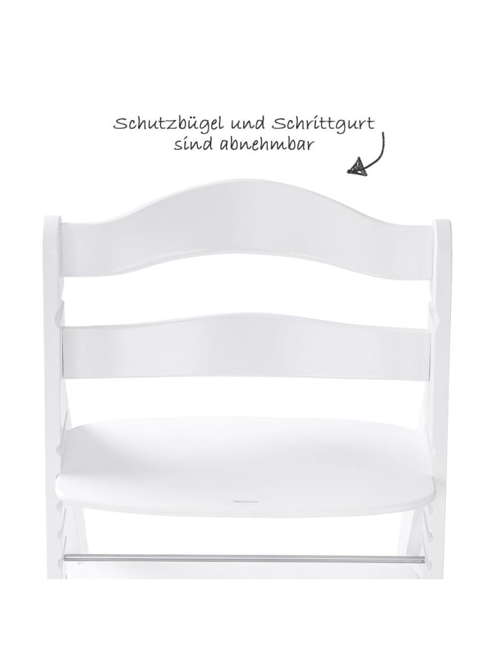 Hauck Hochstuhl Alpha Plus - White in weiss günstig kaufen onesize