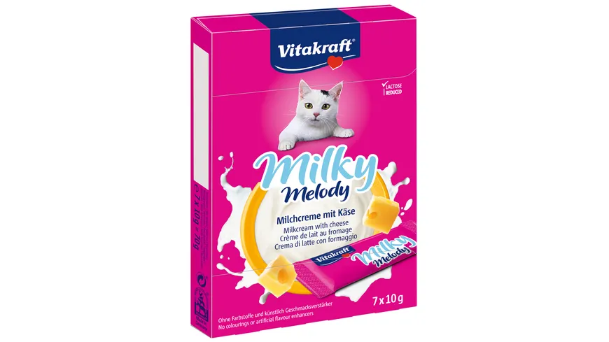 Vitakraft Katzensnack Milky Melody mit Käse 70 g