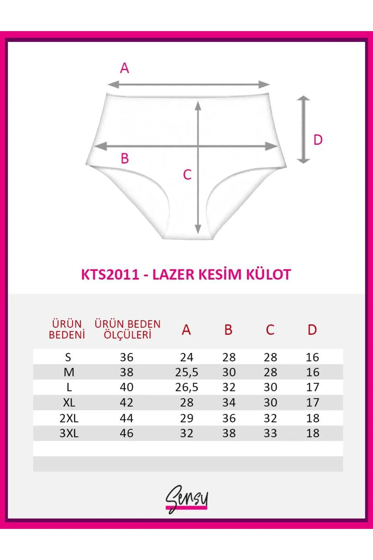 Sensu  Nahtlose, lasergeschnittene Höschen mit hoher Taille für Damen (ELASTY WAIST), 3er-Set