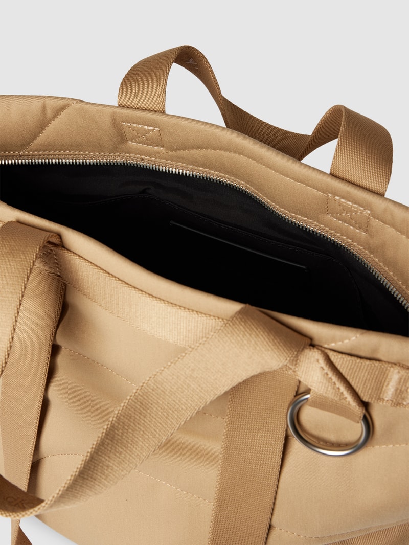 Tote Bag mit Steppnähten Modell 'ULTRALIGHT' in camel