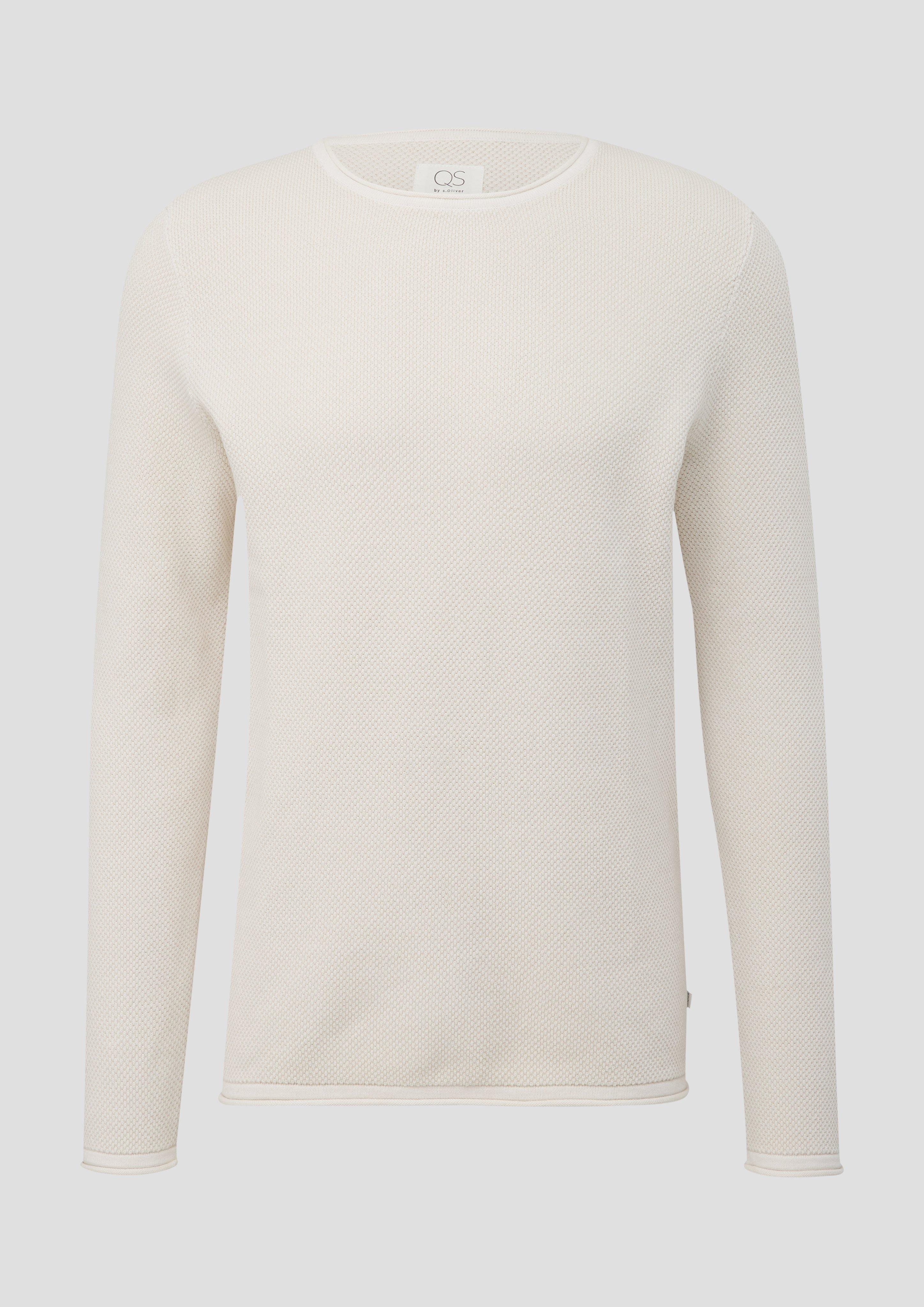 Leichter Strickpullover mit Musterstruktur  2138702-0330