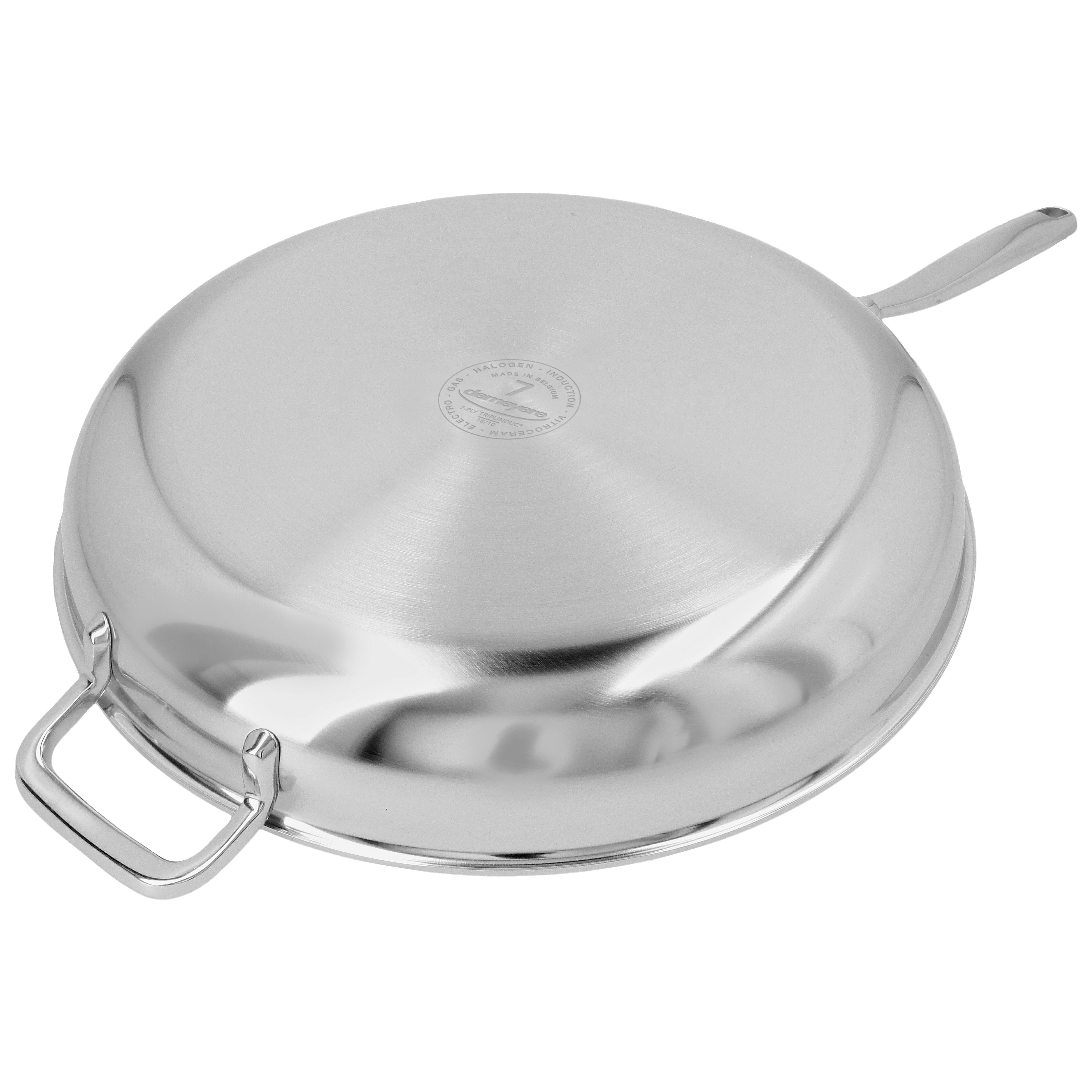 Bratpfanne 32 cm, 18/10 Edelstahl, Silber