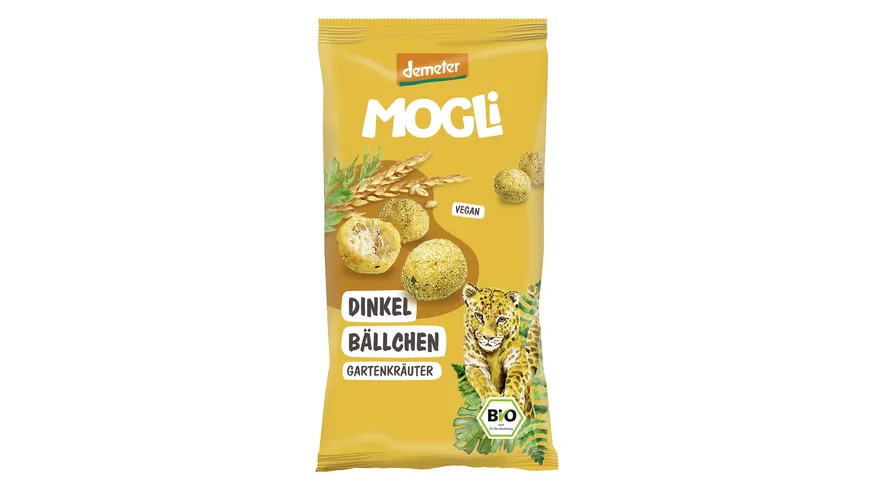 MOGLi Bio Knabbergebäck aus Dinkelmehl, Gartenkräuter 40 g