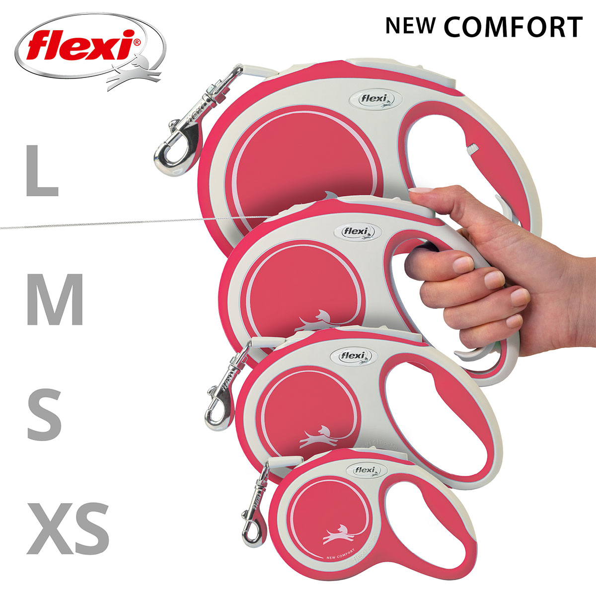 flexi New Comfort Gurtleine rot S 5m günstig kaufen bei ZooRoyal