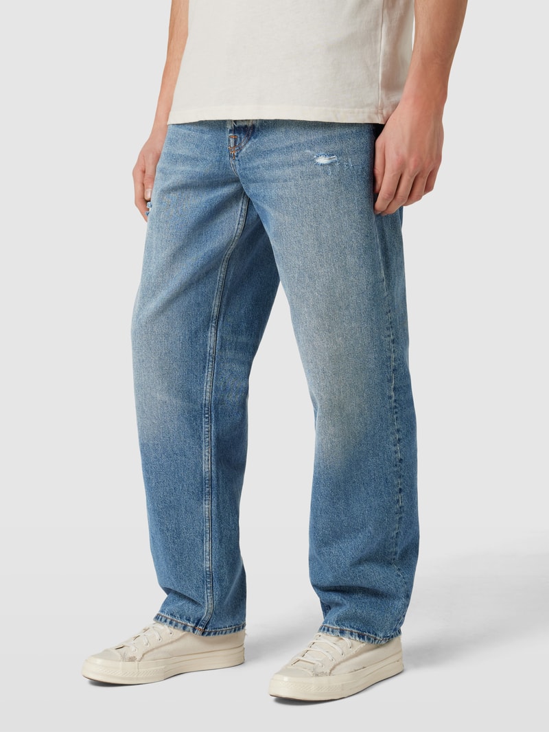 Loose Fit Jeans im Used-Look Modell 'FIVE LOOSE MID' in jeans