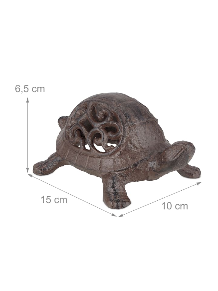 relaxdays Deko Schildkröte Braun/ Schwarz günstig kaufen onesize