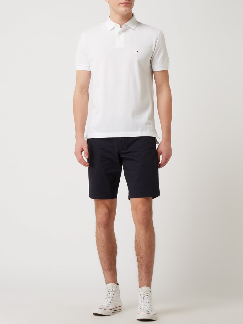 Regular Fit Poloshirt aus Piqué in weiß