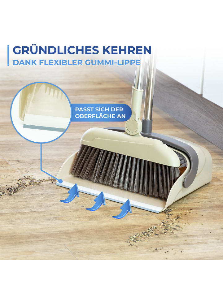 Maximex 180° drehbare Eck-Kehrgarnitur Mod. Flexi, 180° drehbare Eck-Kehrgarnitur in Grau günstig kaufen onesize