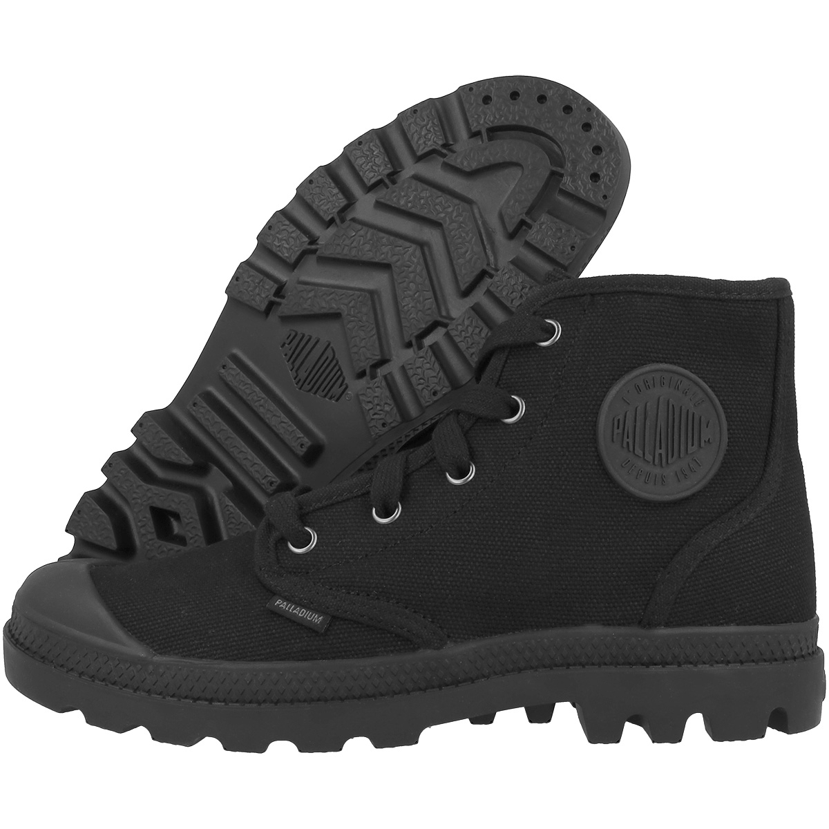 Palladium Pampa Schnürboots schwarz