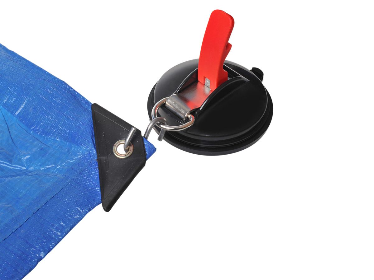 ProPlus Saugnapbefestigung mit Ring und S-Haken