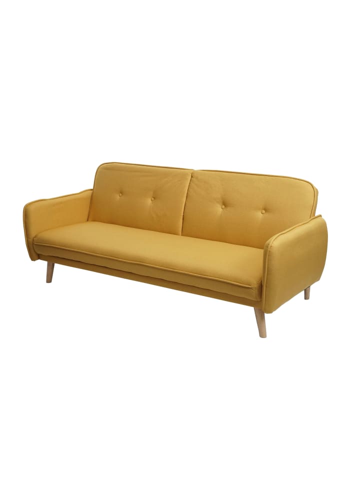 MCW Schlafsofa mit Schlaffunktion J18, Gelb günstig kaufen onesize