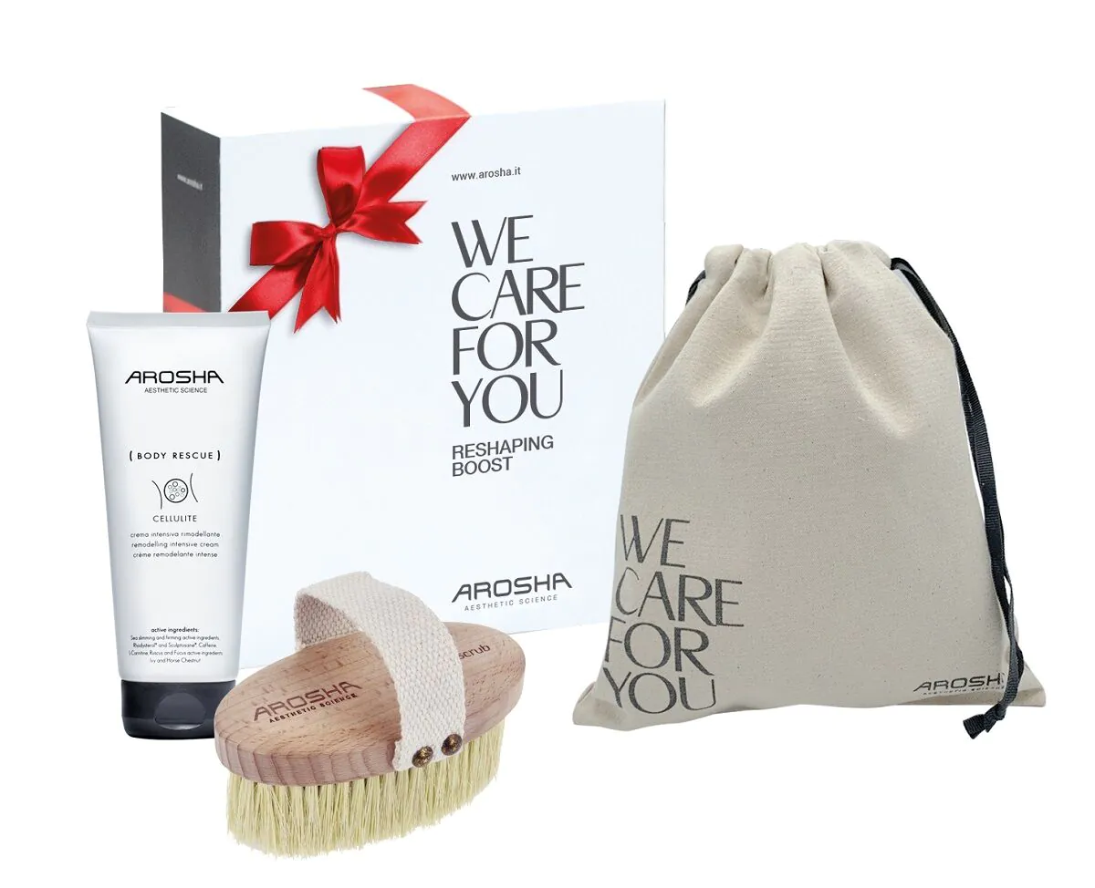 Arosha set (krema za tijelo Body Rescue + četka za tijelo)
