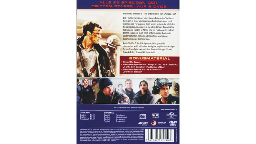 Chicago Fire - Staffel 3  [6 DVDs]