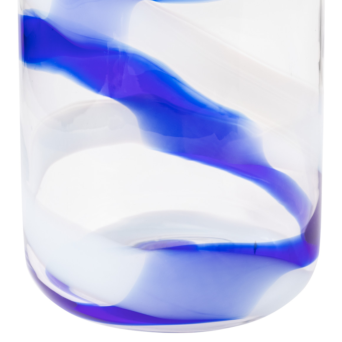 Vase mit Wirbelmuster