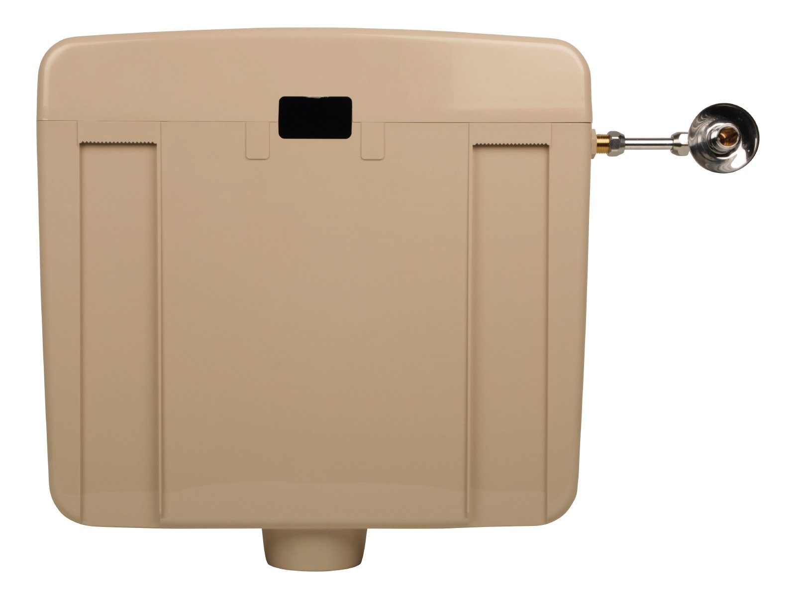 SANITOP WINGENROTH Spülkasten Opal, 9 l, Komplett-Set, Anschluss links oder rechts, Anschlussset hinten separat, Aufputz, Beige-Bahamabeige, Spül-Stopp Taste, Sparspülung, 210225
