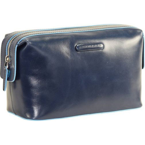 Piquadro Blue Square Kulturbeutel Leder 23 cm