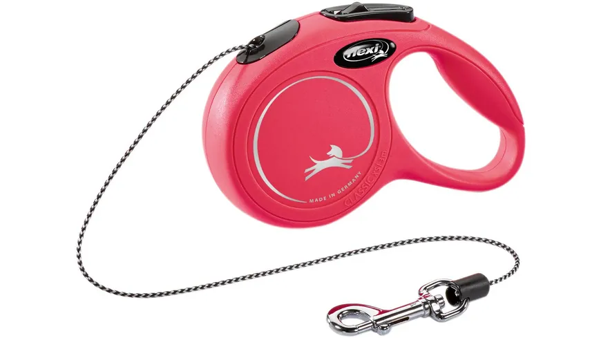 Trixie flexi Seil-Leine New Classic rot XS 3m Hundezubehör