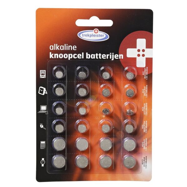 Trekpleister-nappikennoparistot 24 kpl