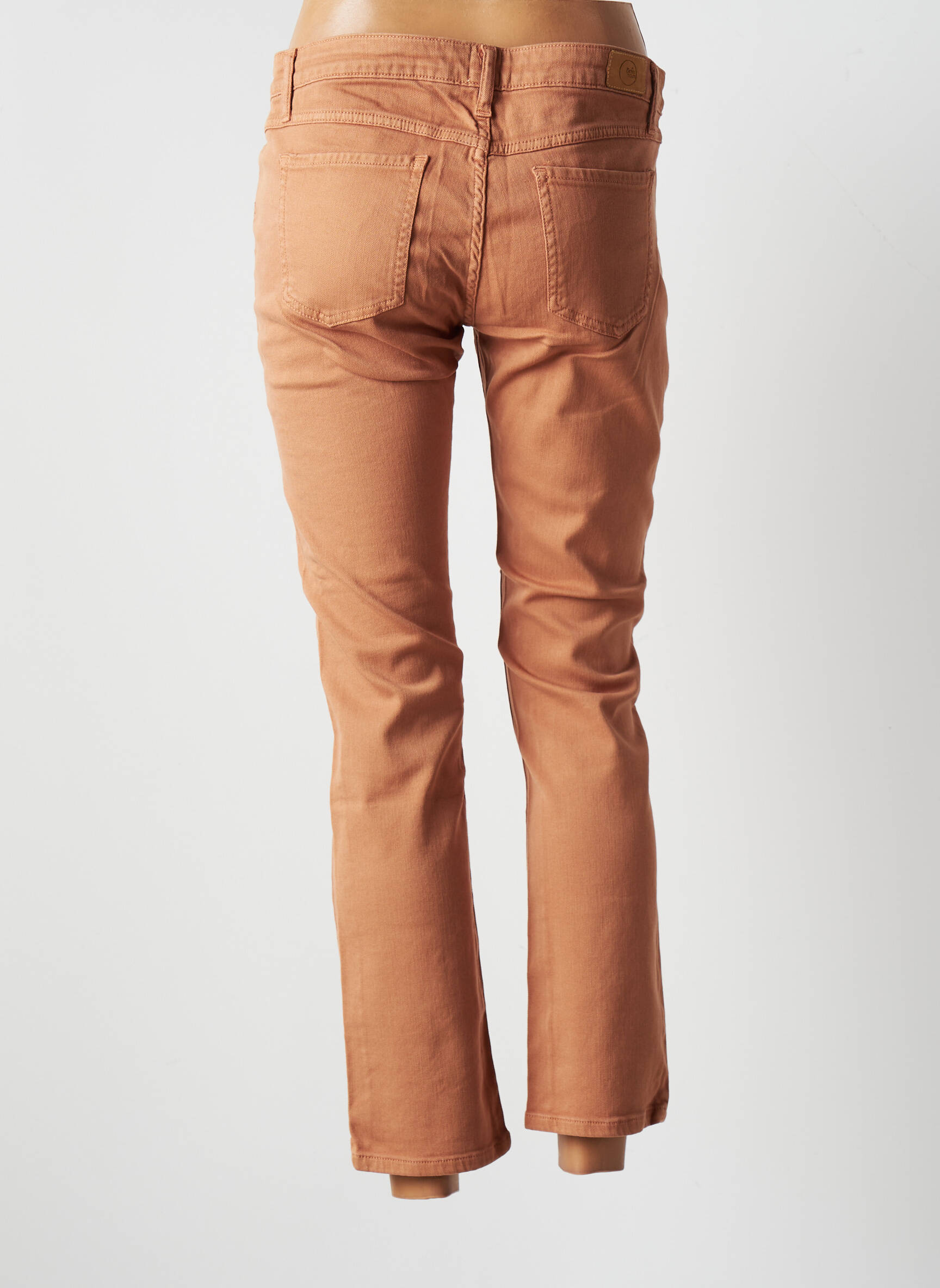Des Petits Hauts Jeans Coupe Slim Femme couleur marron