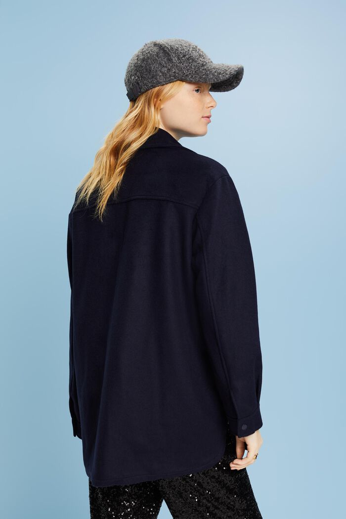 Overshirt aus Wollmix