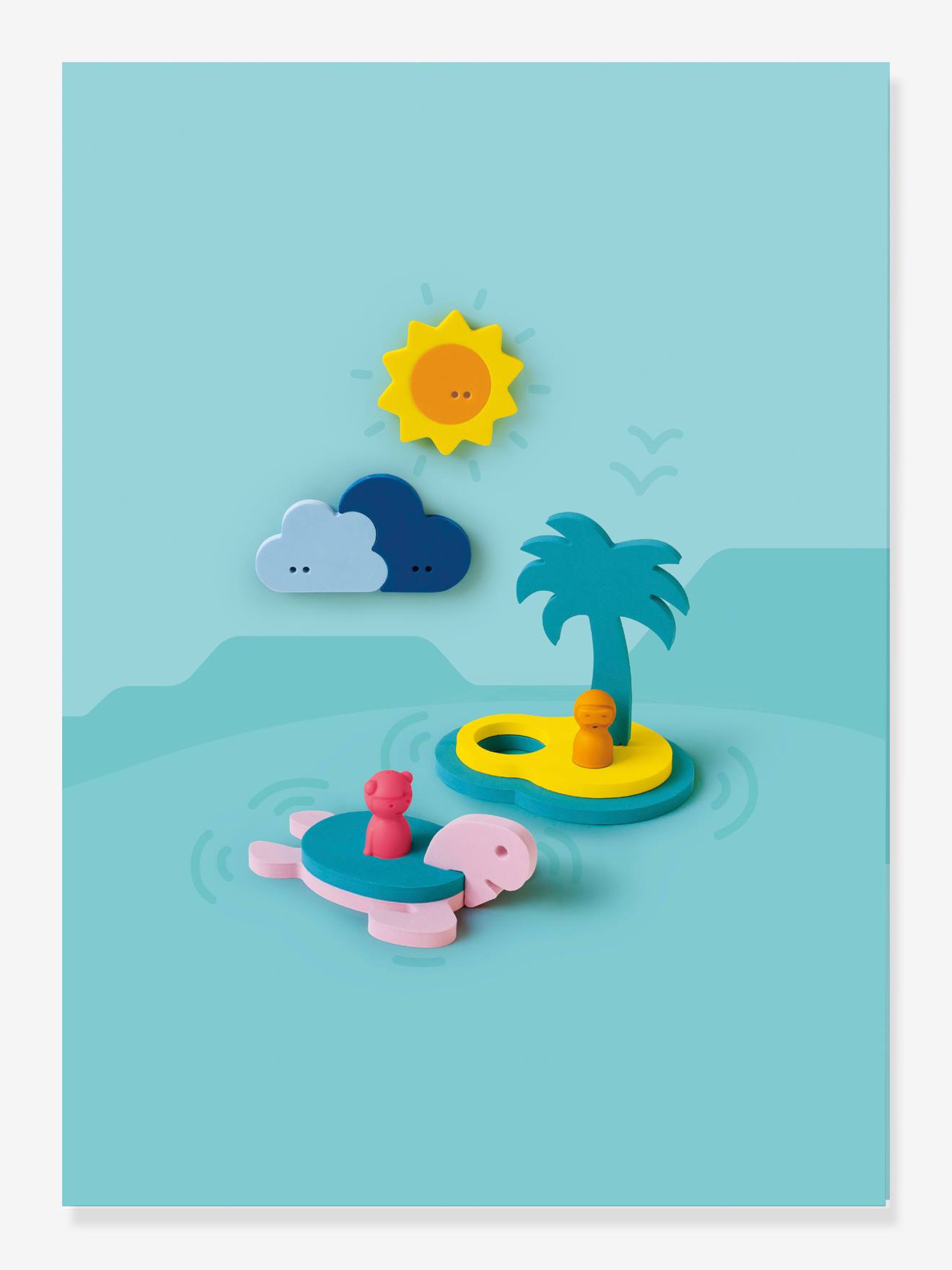 Quut Baby Badewannenpuzzle FRIENDS QUUT - mehrfarbig