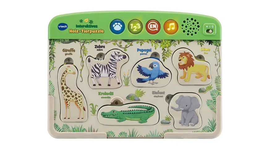 VTech - Baby - Interaktives Holz-Tierpuzzle