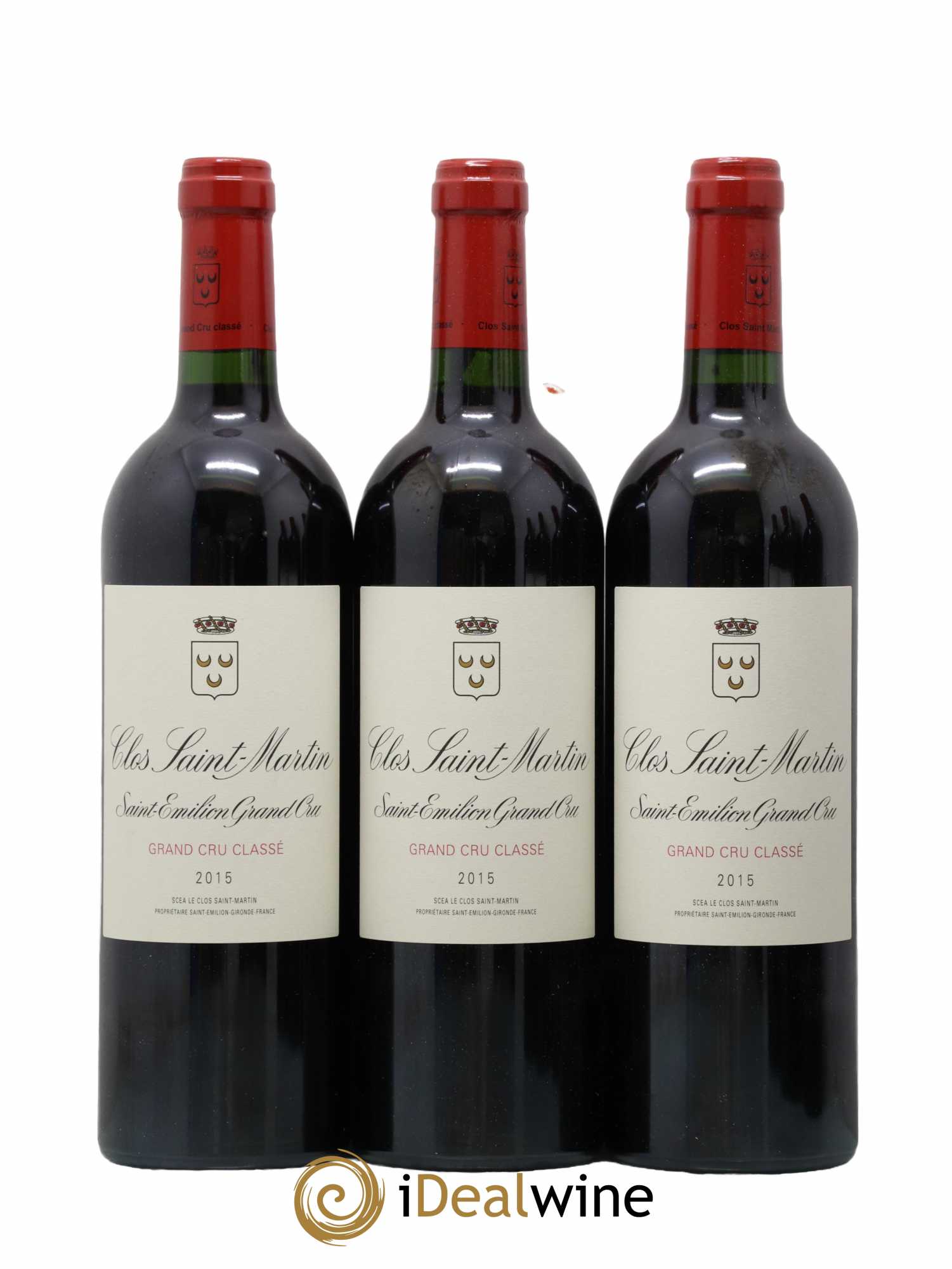 Clos Saint Martin Grand Cru Classé  2015 - Lot de 6 Bouteilles