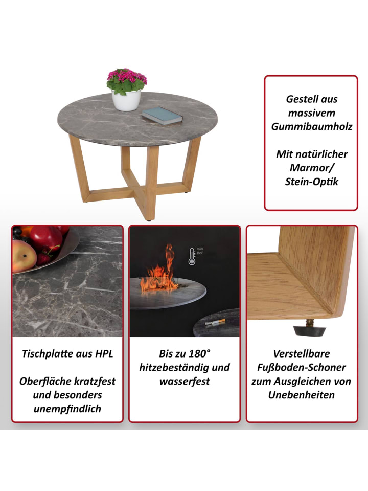 MCW Couchtisch M61 Laminat Melamin Ø80cm günstig kaufen onesize
