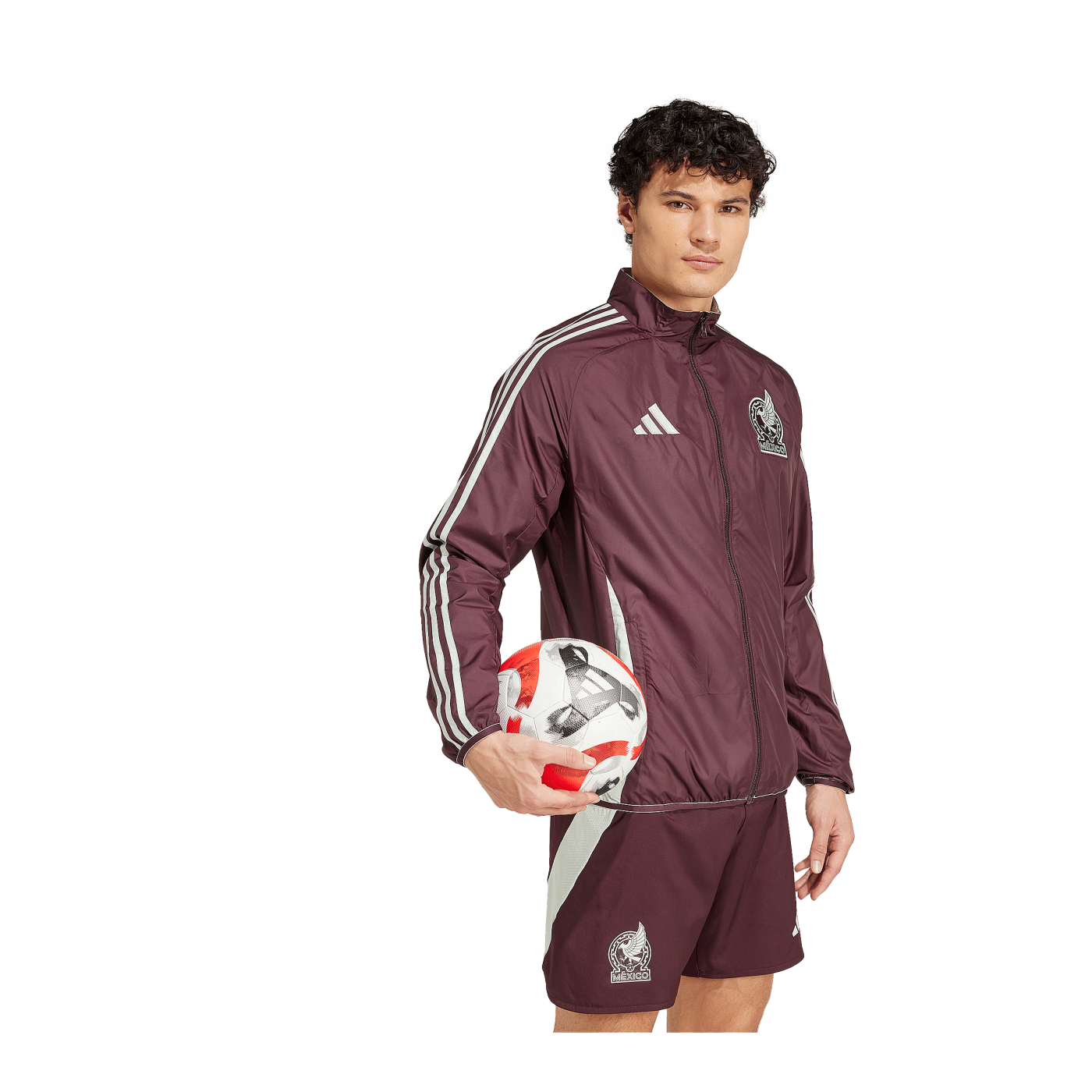 adidas Mexico Anthem Jacke Rot