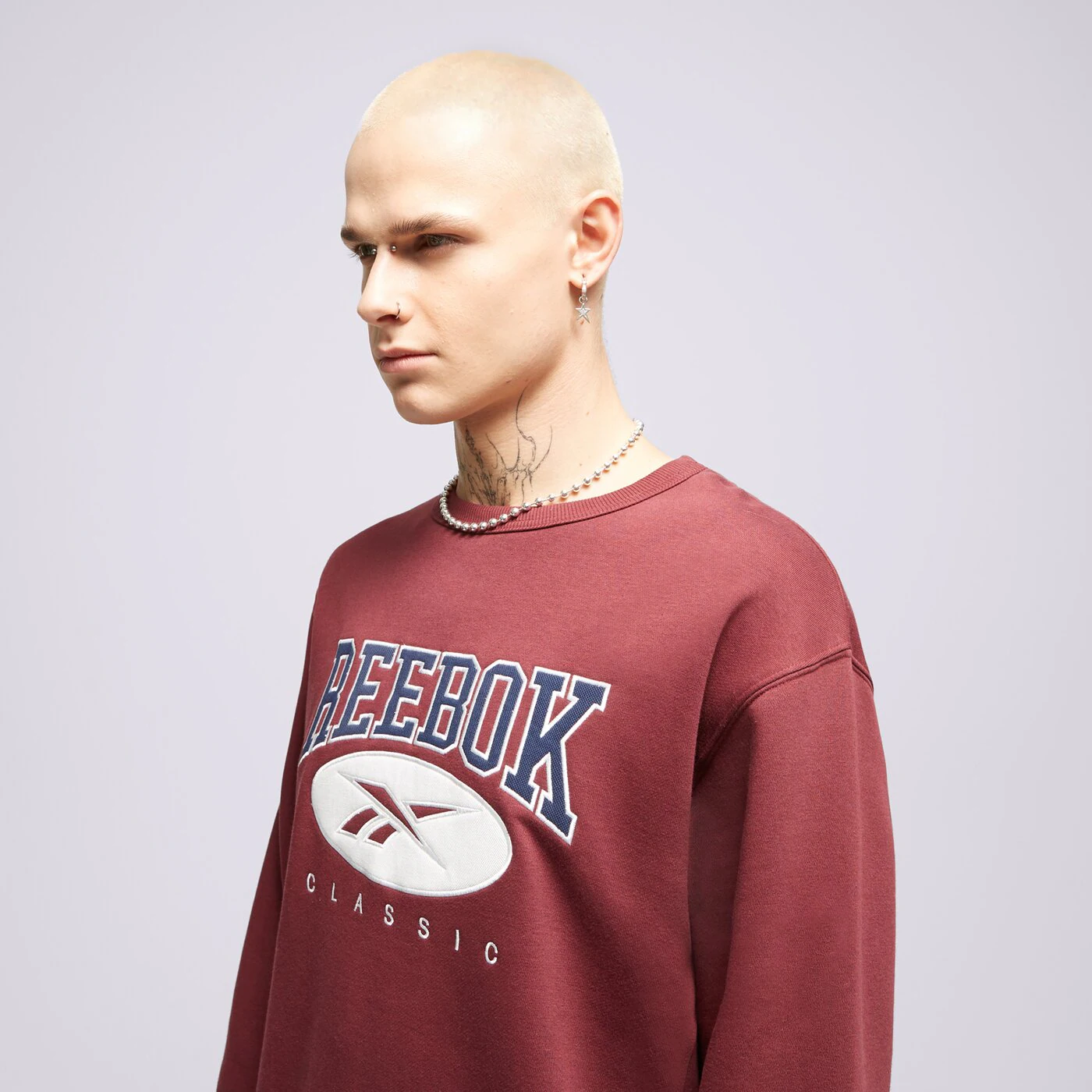REEBOK SWEATSHIRT CL AE CREW Dunkelrot