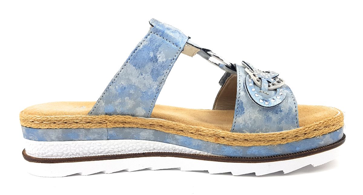Rieker Dipinto V7986-12 Blau 12 Heaven/ Fog-Silver