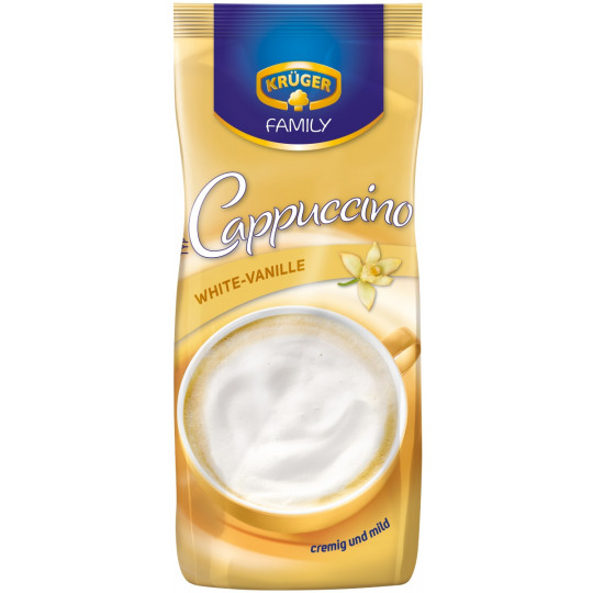 Krüger Family Cappuccino White-Vanille im Nachfüllbeutel 500G