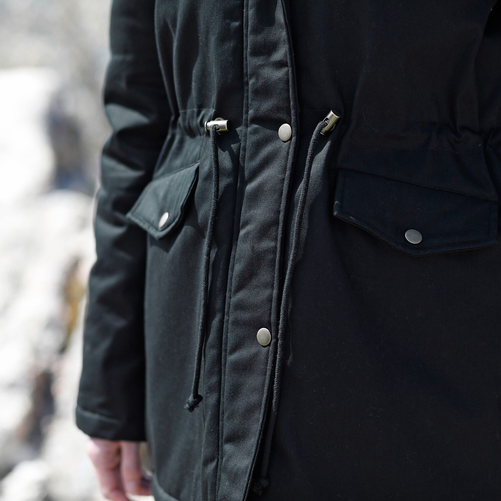 Parka déperlante doublée maille polaire
