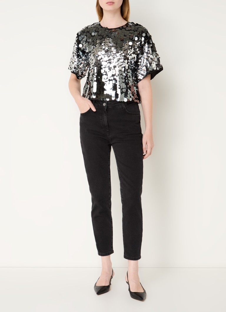 Selected Femme Tana top with sequins