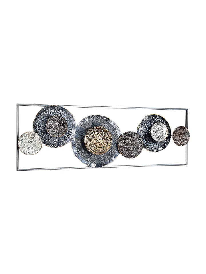 kobolo Metallbild BLOSSO; in Grau günstig kaufen onesize