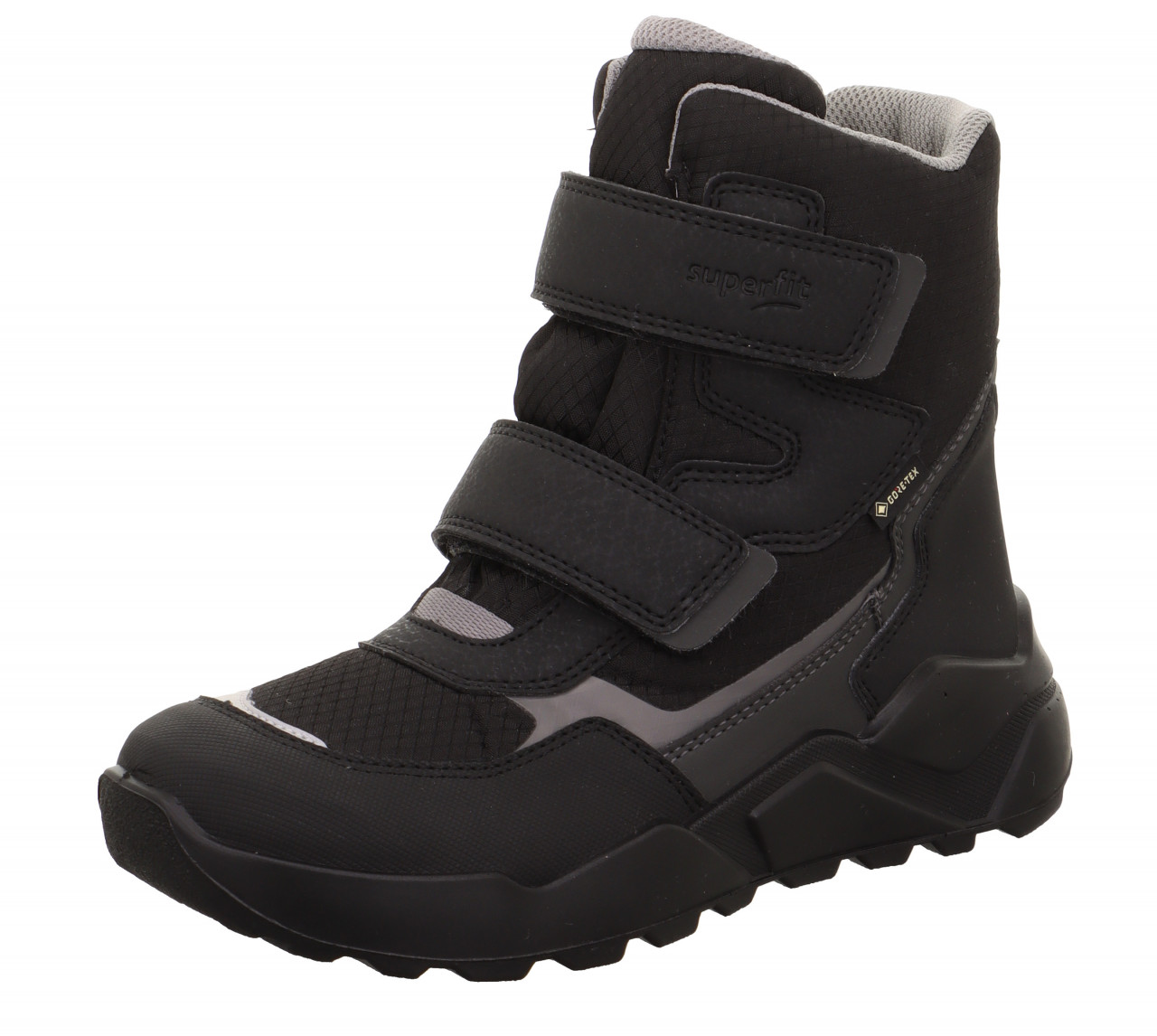 ROCKET - Schwarz/Hellgrau Boots mit Klettverschluss