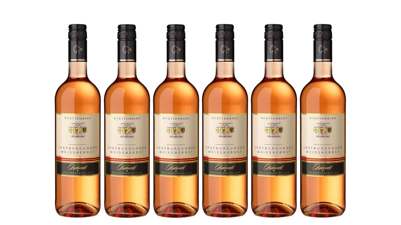 Württembergische WZG Heilbronner Spätburgunder Weißherbst Kabinett 0,75 l 6er Karton