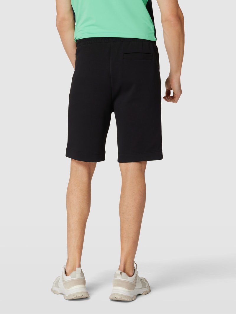Shorts mit Label-Details Modell 'Headlo' in schwarz