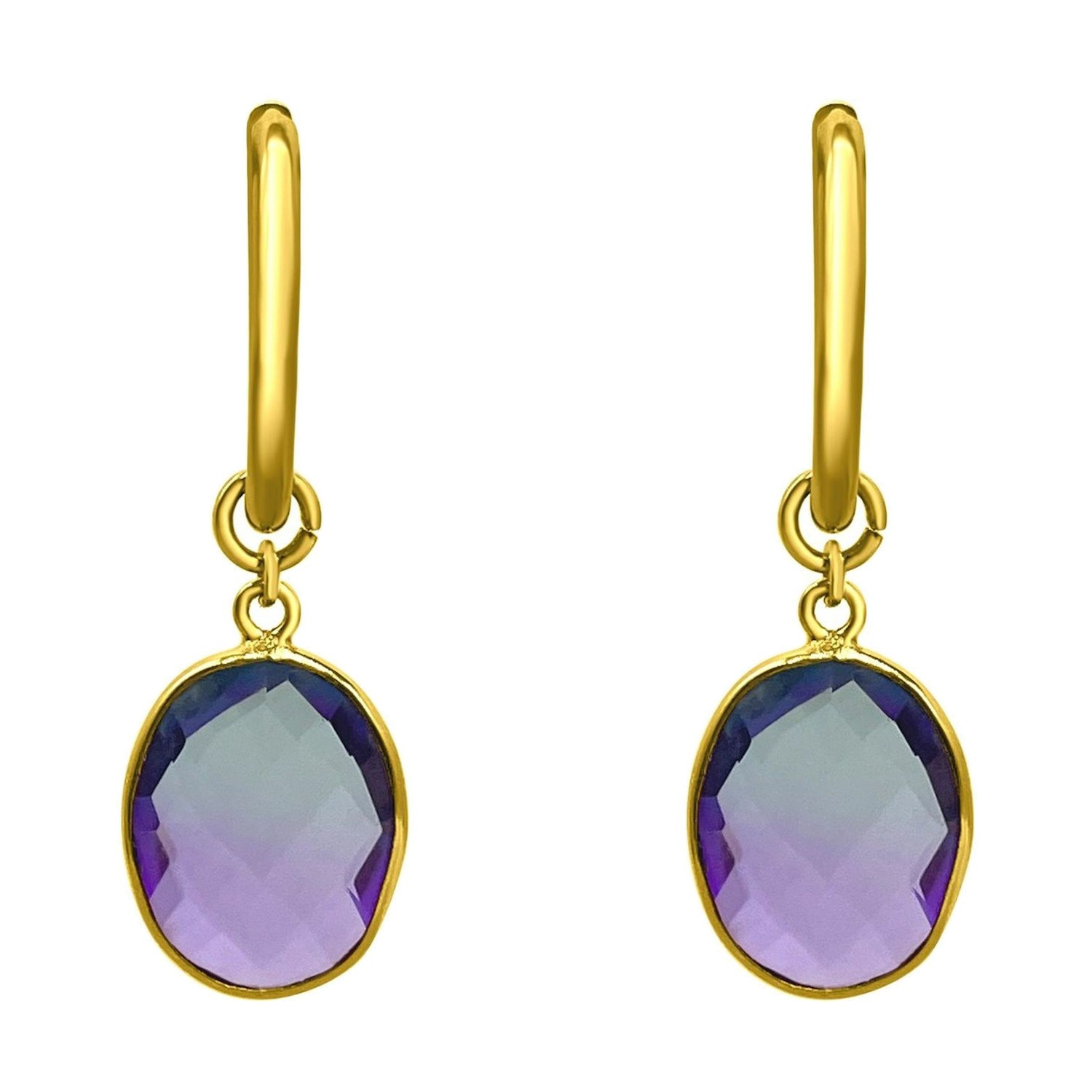 Ohrhänger 'Amethystim Farbverlauf'
