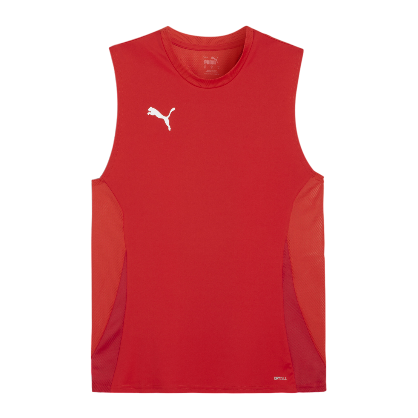 PUMA teamGOAL Tanktop Rot Weiss F01