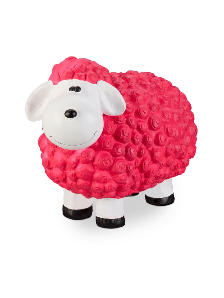 relaxdays Gartenfigur Schaf in Pink günstig kaufen onesize