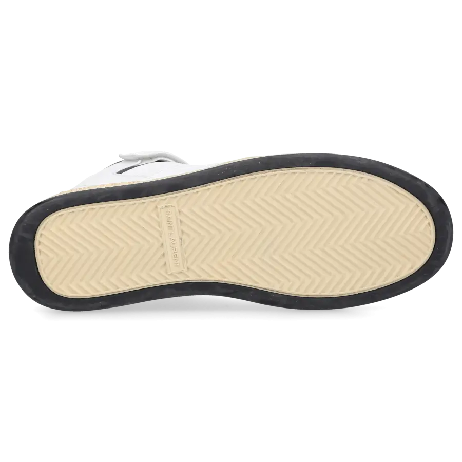 Saint Laurent - Sneaker high LAX Kalbsleder - weiß