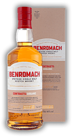 Benromach Organic 2012/2021 Benromach Organic 2012/2021 Wunderbar ausbalanciert, in neuen Fässern aus amerikanischer Eiche gereift. Alter 12/21 - 0,7	 Liter - Vol 46%